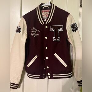 True Religion Richie letterman varsity bomber jacket Women Med